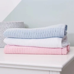 Cellular Blanket Baby, lightweight & natural