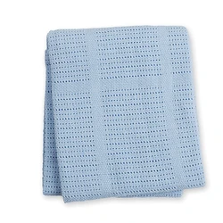 Organic Cellular Cotton Baby Blanket Lightweight