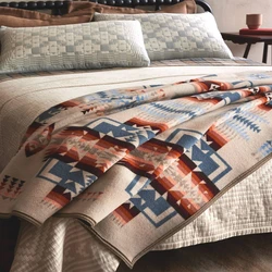 Embroidered Pendleton Blanket, Modern, Rustic