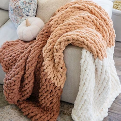 Thick Knit Blanket Cable with tight yarn woven