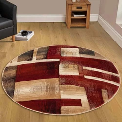 Round Machine Made Rugs Firmly grip the ground
