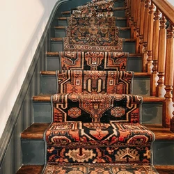 Oriental Stair Runner Carpet 100% Heat set Olefin
