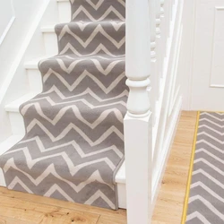 Geometric Stair Runner Carpet Foot-friendly surface