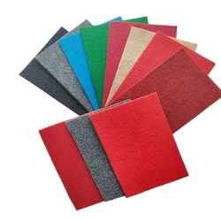 Non Woven Ribbed Carpet, Plain, Standard size