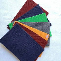 Colorful Striped Nonwoven Carpet, Rectangular