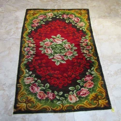 Vintage Axminster Carpet Rug, weaving technique