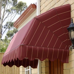Red Round Awnings