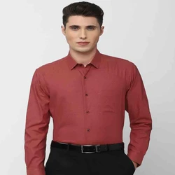 High Quality Plain Formal Shirts Men Indian Office Wear