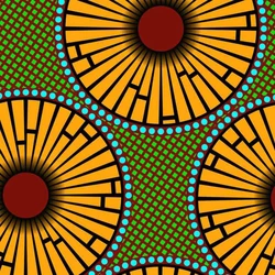 New Stylish African Print Polyester Fabric Shop Now