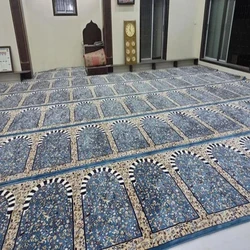 Rectangular Mosque Carpets Machine Wash and Durable