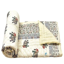 Pure Cotton Jaipuri Razai  Soft, Light Weight