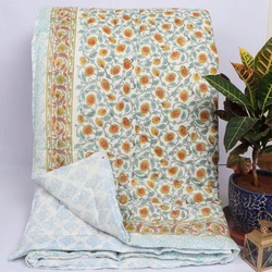 Block Printed Jaipuri Razai are extremely comfortable