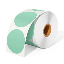Circle Thermal Labels Roll, Waterproof, oil-proof