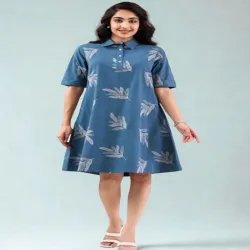 fat patti slip on u neck and slit, Size S