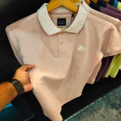 Tipping Polo T-shirts Double Tipping, Sleeves Type Half Sleeves