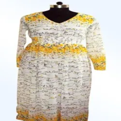 Dress Type Flare, Material Georgette Yellow Georgette And Flare Dress, Color Light Green, Sleeves Type Sleeveless