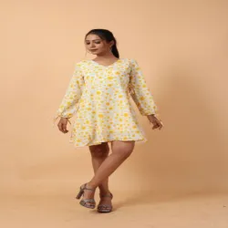 Designer Floral Kurti Dress For Women, Wash Care Cold Machine Wash