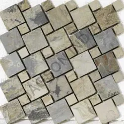 Slate Mosaic Tile, Thickness 8 - 10 mm