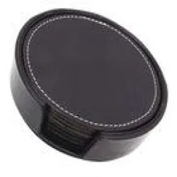Round Table Coaster, Material High Quality Real Leather