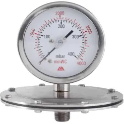 Dairy Pressure Gauge, Connection Size 12 inch