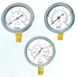 High Pressure Filled Pressure Gauge, Material Steel