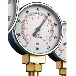 Gas Pressure Gauge, Connection Size 14 inch