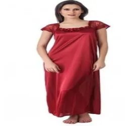 Size Large, Fabric Wool Girls Nightwear Dresses, Pattern Printed, Fit Regular Fit