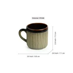 Printed Tea Cup, Capacity 75 mL