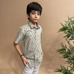 Boys Full Sleeves Shirt, Fabric Cotton