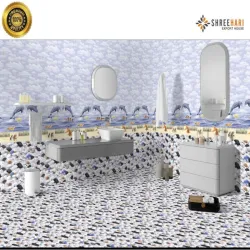 Ceramic Printed Bathroom Wall Tile, Number of Tiles per box 6 Per Box