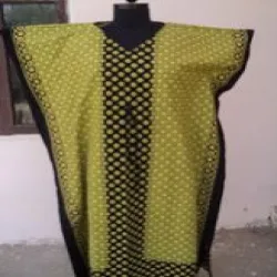 Dress With Stones Beaded Collar Band, Size S