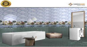 Ceramic Bathroom Tiles, Finish Matte