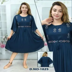 Ladies One Piece Dress, Fabric Cotton
