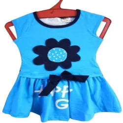 Kids Off Shoulder Frock, Fabric Cotton