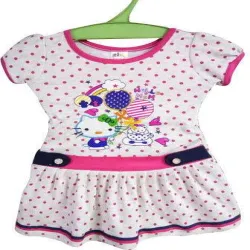 Kids Sleeveless Frock, Washcare Machine Wash And Hand Wash, Fabric Cotton, Pattern Printed