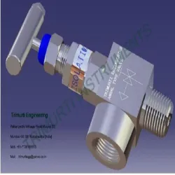 Duplex Steel Needle Valve, Temperature -40-260 Deg C