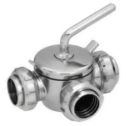 Ss304 Dairy 2 Way Valve, Material Stainless Steel