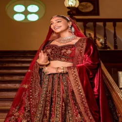 Designer Lehenga Choli, Stitch Type Semi-Stitched