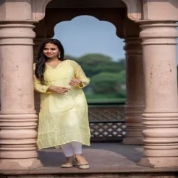Fancy Kurti FF, Pattern Printed