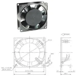 Voltage 230V, Mounting Axial Fan Axial Fan, Blade Material Aluminum
