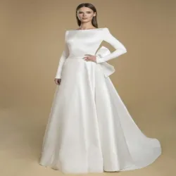 Christian Wedding Gown, Work Embroidered