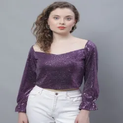 Stylish Tops, Color Maroon