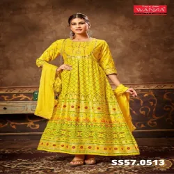 Ladies Designer Gown, Fabric Georgette