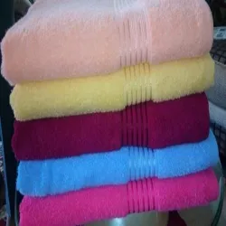 White Plain FACIAL COTTON TERRY TOWELS, 250-350 GSM, Size 7 X 7, color Multi