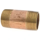 Red Brass Nipple