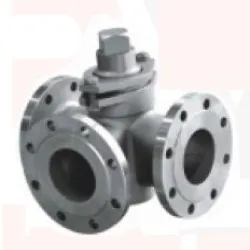 SS 302 Plug Valve Three Way, Pressure Rating 10Bar