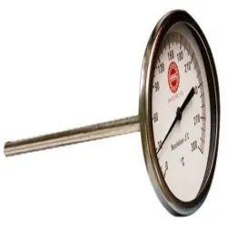 Stainless Steel Dial Thermometer 2 inchi dial, Accuracy 1 DegreeC