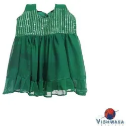 Baby Girl Frock, Neck type Round Neck