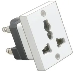 2 Module Multi Socket, Material Polycarbonate