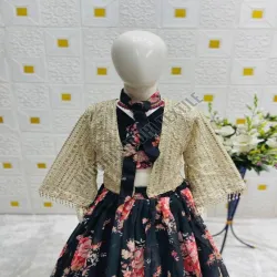 Girls Lehenga Choli, Sleeves Type 34